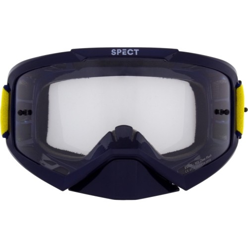 Gogle motocrossowe Red Bull Spect Evan, niebieskie, przezroczyste szkła