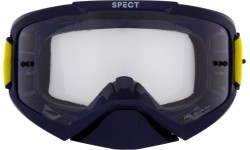 Gogle motocrossowe Red Bull Spect Evan, niebieskie, przezroczyste szkła