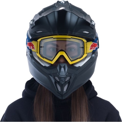 Gogle motocrossowe Red Bull Spect Whip, żółte, przezroczyste szkła