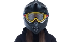 Gogle motocrossowe Red Bull Spect Whip, żółte, przezroczyste szkła