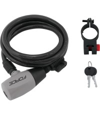 Zapięcie rowerowe FORCE Ron 80cm/12mm (czarne)