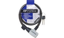 Zapięcie rowerowe FORCE Ron 80cm/12mm (czarne)