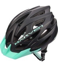 Kask rowerowy Meteor Marven - Czarny/miętowy