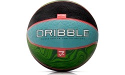 Piłka do koszykówki Meteor Dribble nr 7 - Niebieski / zielony
