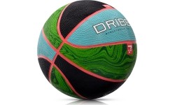 Piłka do koszykówki Meteor Dribble nr 7 - Niebieski / zielony
