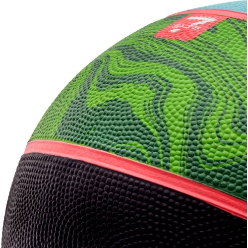 Piłka do koszykówki Meteor Dribble nr 7 - Niebieski / zielony