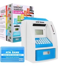 Zabawkowy bankomat ATM, niebieski