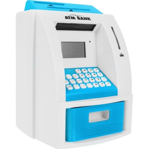 Zabawkowy bankomat ATM, niebieski