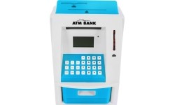 Zabawkowy bankomat ATM, niebieski