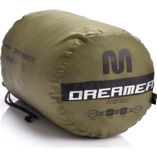 Śpiwór Meteor Dreamer - Olive, black - L