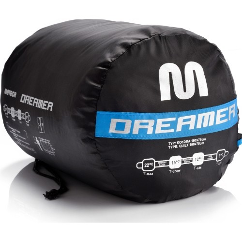 Śpiwór Meteor Dreamer - Czarny / niebieski - L