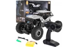 Zdalnie sterowany Crawler R/C Monster 1:18 srebrny