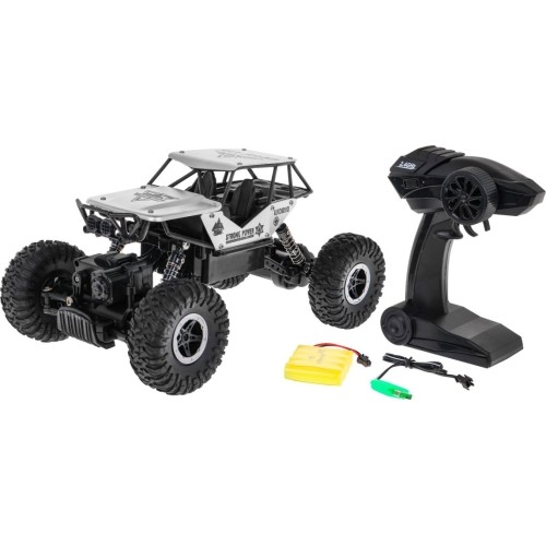 Zdalnie sterowany Crawler R/C Monster 1:18 srebrny
