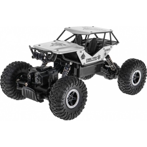 Zdalnie sterowany Crawler R/C Monster 1:18 srebrny