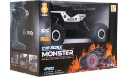 Zdalnie sterowany Crawler R/C Monster 1:18 srebrny