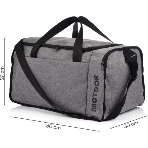 Torba sportowa Meteor Odyn, 40 l - Czarno-szary