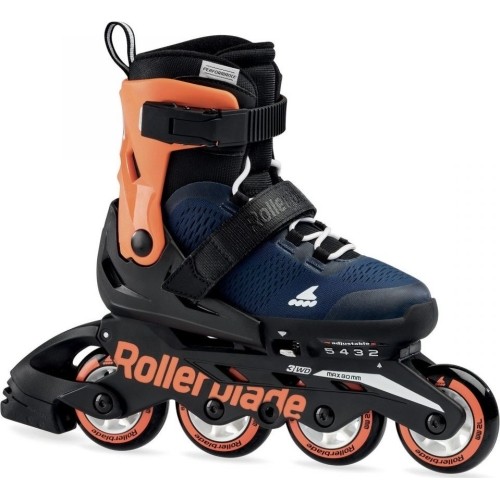 Rolki Rollerblade Microblade, pomarańczowo-niebieskie