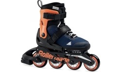 Rolki Rollerblade Microblade, pomarańczowo-niebieskie