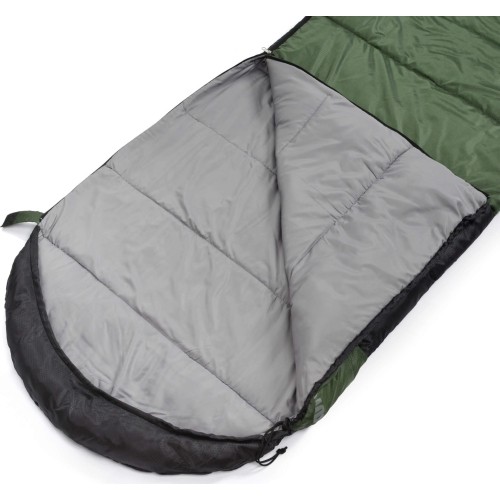 Śpiwór Meteor Bombay L - Olive, black