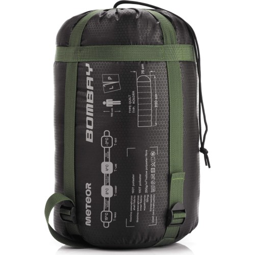 Śpiwór Meteor Bombay L - Olive, black