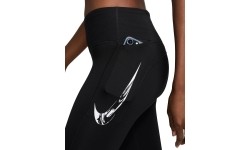 Legginsy damskie Nike W Nk Df Fast Mr 7/8 Tights Black FV6682 010