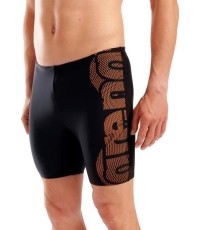 Kąpielówki M Swim Mid Jammer Graphic, czarno-pomarańczowe - 505