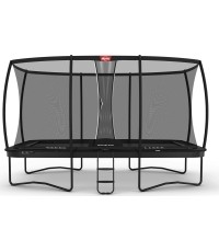 Trampolina BERG Ultim Champion Regular 500 czarna + siatka ochronna DLX XL