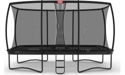 Trampolina BERG Ultim Champion Regular 500 czarna + siatka ochronna DLX XL