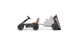 Gokart na pedały EXIT Foxy z przyczepą, espresso czarny
