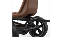 EXIT Foxy Pedal Go-Kart with Trailer - Espresso Black