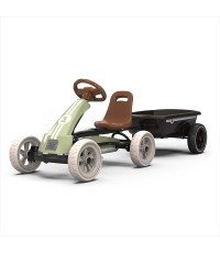 EXIT Foxy Pedal Go-Kart with Trailer - Retro Green