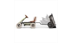 EXIT Foxy Pedal Go-Kart with Trailer - Retro Green