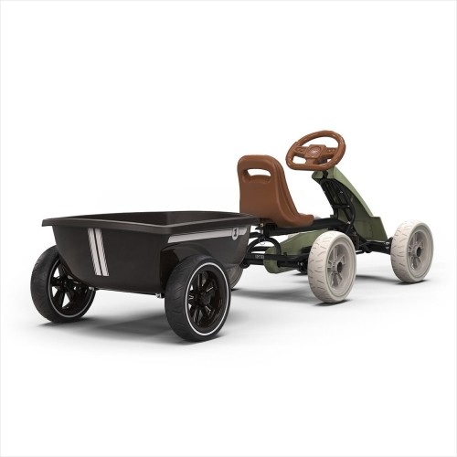 EXIT Foxy Pedal Go-Kart with Trailer - Retro Green