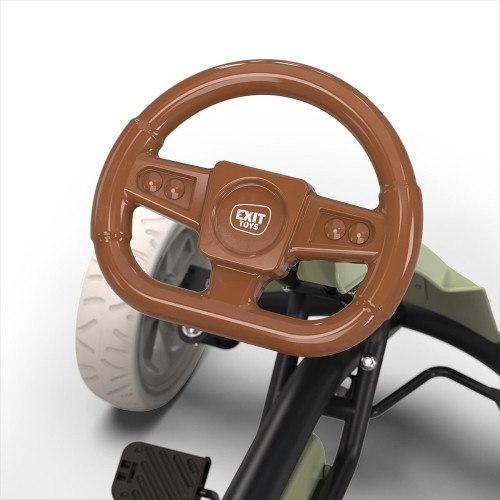 EXIT Foxy Pedal Go-Kart with Trailer - Retro Green