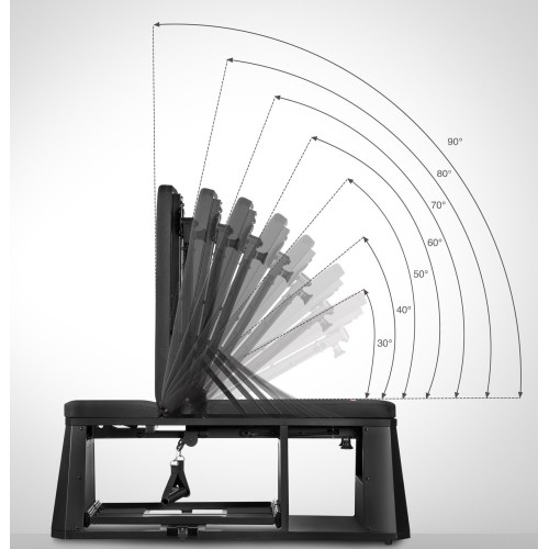 ADJUSTABLE WEIGHT BENCH WITH STORAGE AND CHEST FLY ARMS LM4012 HMS