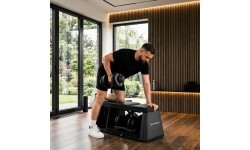 ADJUSTABLE WEIGHT BENCH WITH STORAGE, CHEST FLY ARMS LM4012 + 2X ADJUSTABLE DUMBBELL SET SR52 HMS
