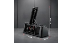 ADJUSTABLE WEIGHT BENCH WITH STORAGE, CHEST FLY ARMS LM4012 + 2X ADJUSTABLE DUMBBELL SET SR52 HMS