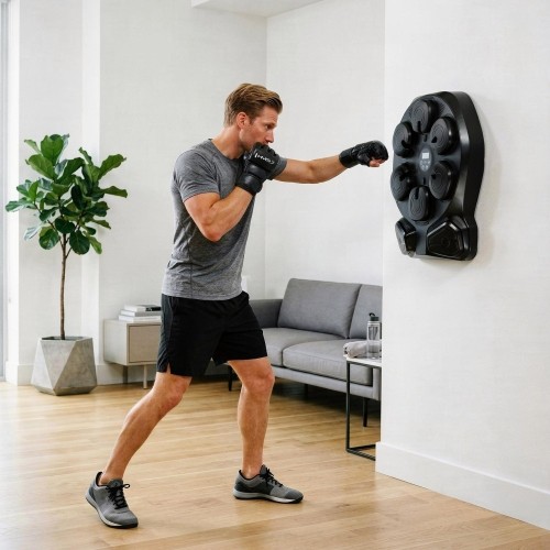ELECTRONIC BOXING TARGET WITH BLUETOOTH, MUSIC AND GLOVES TB13 HMS