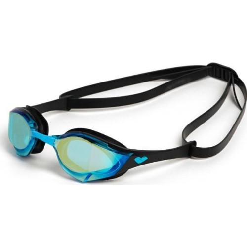 Okulary pływackie Cobra Edge Swipe, lustrzane, Aqua-Black-Black