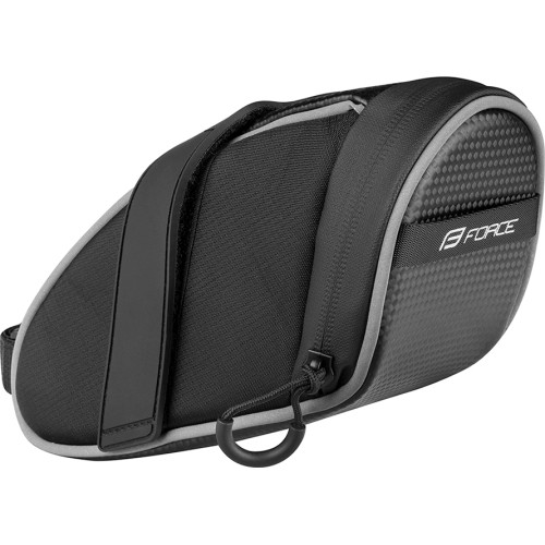 Torba podsiodłowa FORCE Stone, 0.7 L, czarna