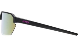 Okulary Uvex Vectiv, black matt / mirror pink