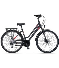 UMIT Ventura 28" 21-biegowy rozmiar 18" (46 cm) (czarny/czerwony)