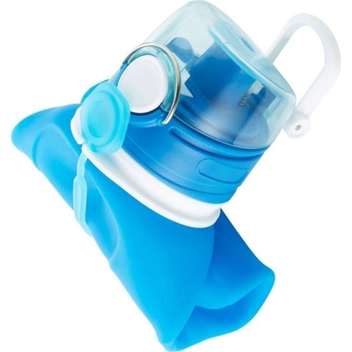 Składana butelka na wodę Fischer, 750 ml, silikon spożywczy (niebieska)