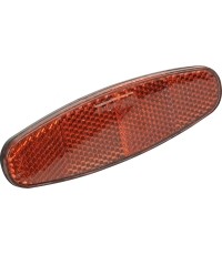 Odblask na bagażnik Fischer, 105 x 32 mm, mocowanie 50/80 mm (czerwony)