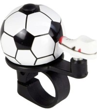 Dzwonek rowerowy Fischer Football (biały/czarny)