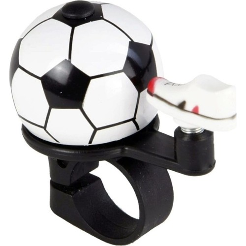 Dzwonek rowerowy Fischer Football (biały/czarny)