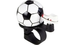 Dzwonek rowerowy Fischer Football (biały/czarny)