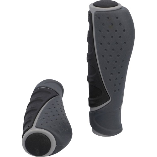 Chwyty kierownicy Fischer TRIO, 130 mm (czarno-szare)