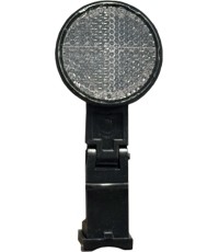 Odblask na przedni widelec Fischer, 45 mm (biały)