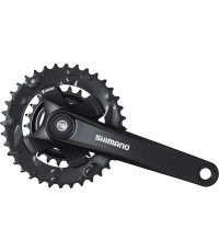 Przednia korba z zębatkami Shimano FC-MT101 // 2-rzędowa, 36-22T, 170 mm